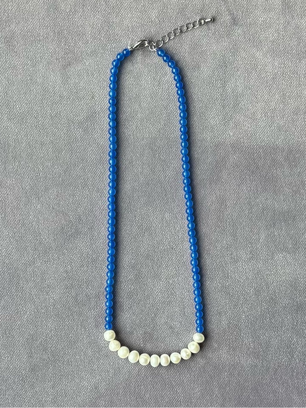 NWOT Tuckernuck Blue Jade and Pearl Necklace